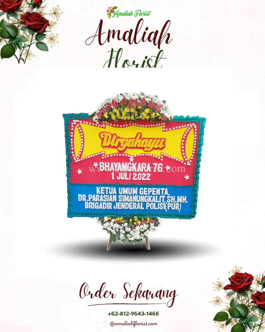 Papan Bunga HUT Ulang Tahun Nias Barat